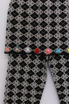 YANYAN KNITS 25 Spring/Summer Mini Skirt and Floral Pants YYK-YYW25-0281-HB Black and White